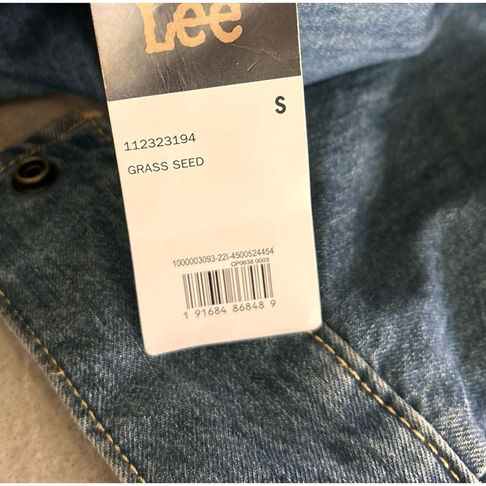NWT Lee Modern Vintage x Free People Union Alls Cover Alls in Grass Seed Sz S - Picture 12 of 12